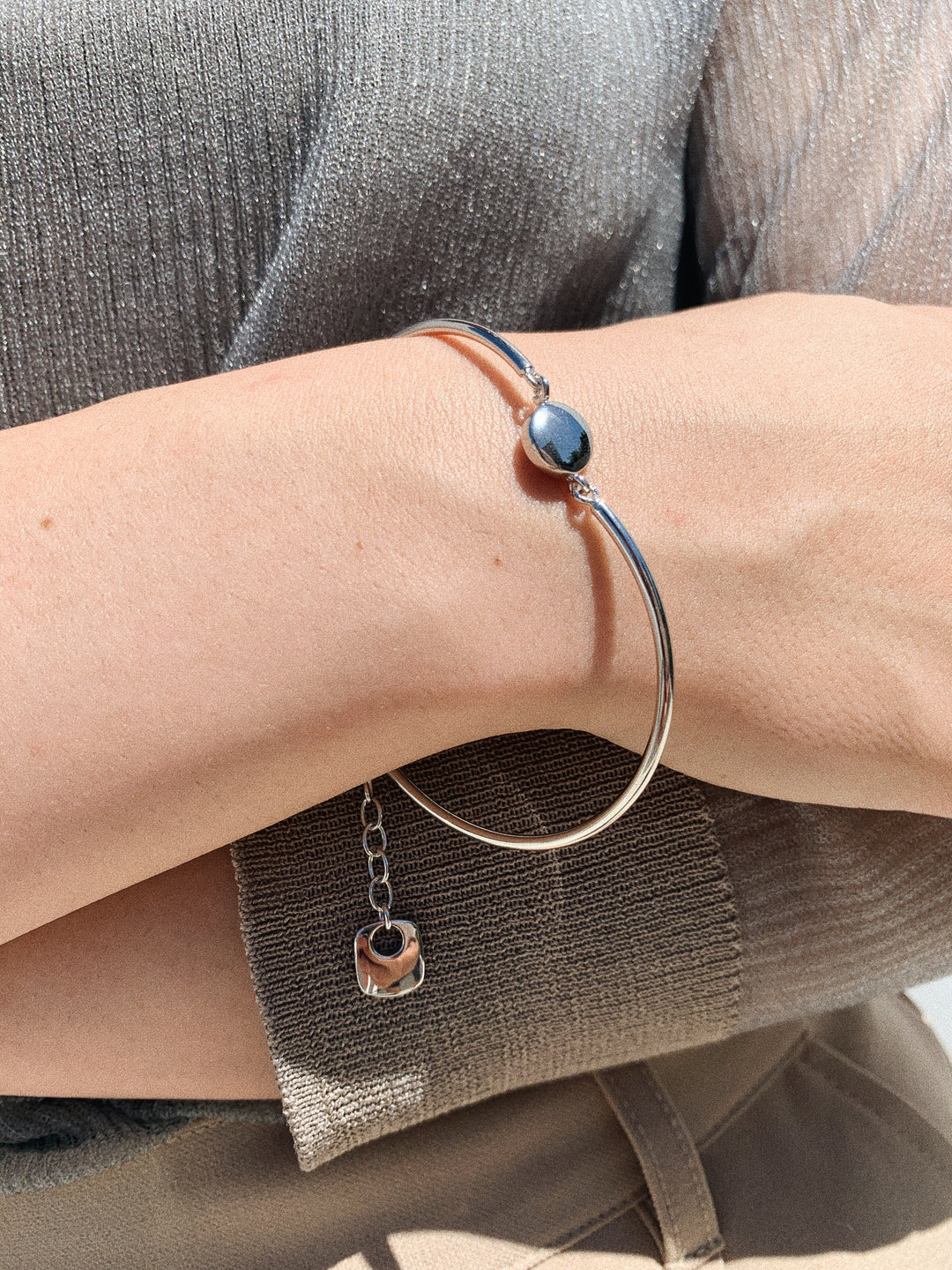 SILVER925 SIMPLE BRACELET/シルバー/ブレスレット composite｜SILVER BEADS CHAIN BRACELET シルバービーズ
